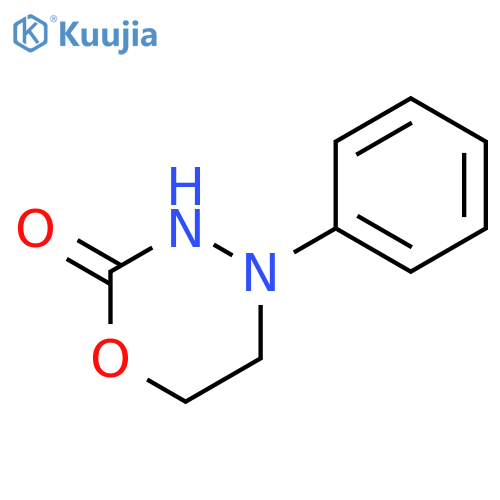 2H-1,3,4-Oxadiazin-2-one, tetrahydro-4-phenyl- structure