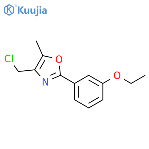 4-(Chloromethyl)-2-(3-ethoxyphenyl)-5-methyloxazole structure