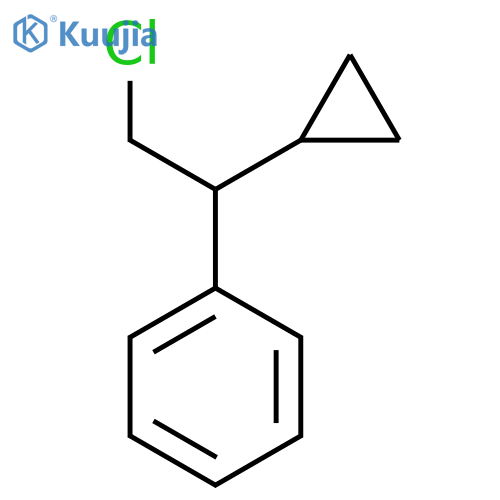 (2-Chloro-1-cyclopropylethyl)benzene structure