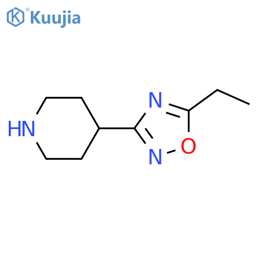 5-Ethyl-3-(piperidin-4-yl)-1,2,4-oxadiazole structure