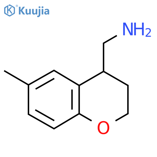 1-(6-methyl-3,4-dihydro-2H-chromen-4-yl)methanamine structure