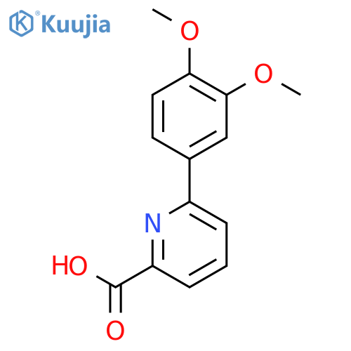6-(3,4-dimethoxyphenyl)-2-pyridinecarboxylic Acid structure