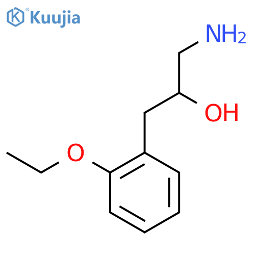 1-amino-3-(2-ethoxyphenyl)propan-2-ol structure