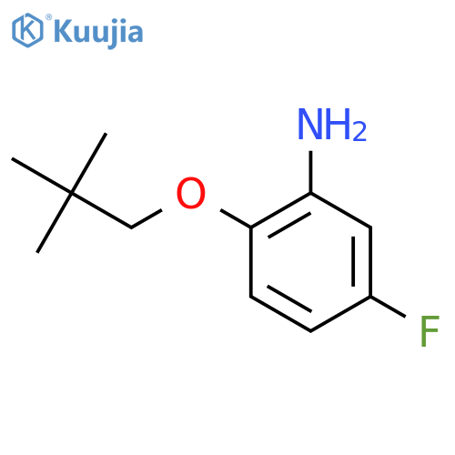 5-Fluoro-2-(neopentyloxy)aniline structure