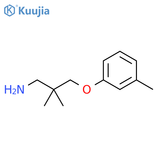 2,2-dimethyl-3-(3-methylphenoxy)propan-1-amine structure