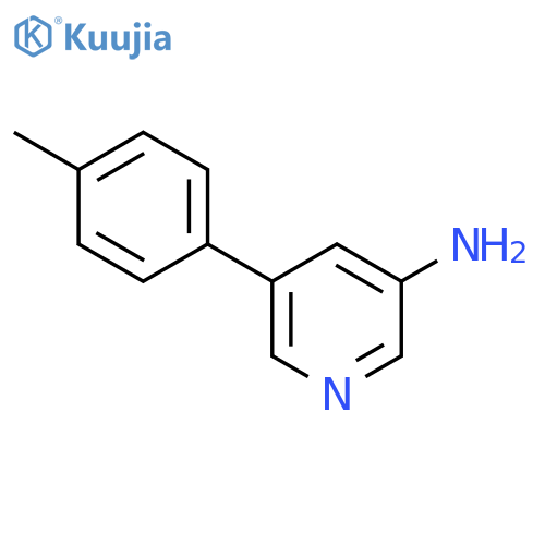 5-(p-Tolyl)pyridin-3-amine structure