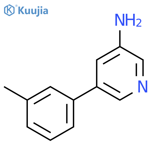 5-(m-Tolyl)pyridin-3-amine structure