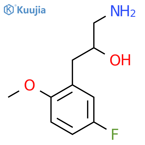 1-amino-3-(5-fluoro-2-methoxyphenyl)propan-2-ol structure