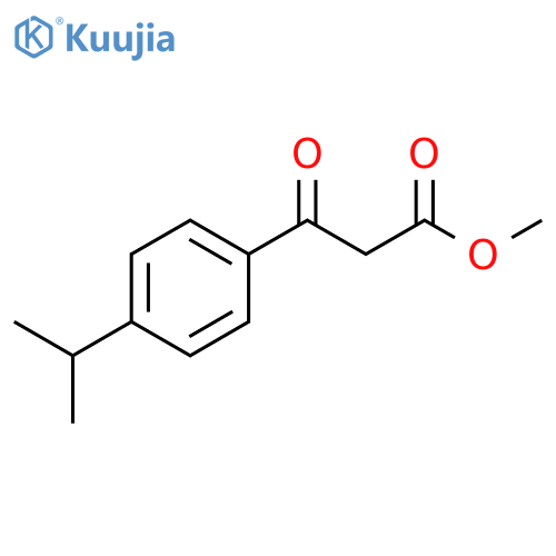 methyl 3-oxo-3-4-(propan-2-yl)phenylpropanoate structure