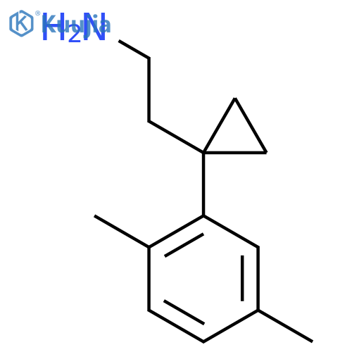 2-1-(2,5-dimethylphenyl)cyclopropylethan-1-amine structure