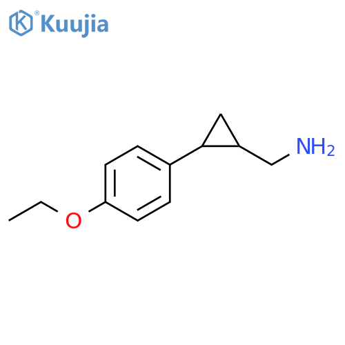 2-(4-ethoxyphenyl)cyclopropylmethanamine structure