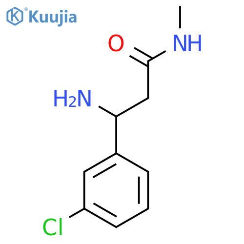 3-Amino-3-(3-chlorophenyl)-N-methylpropanamide structure