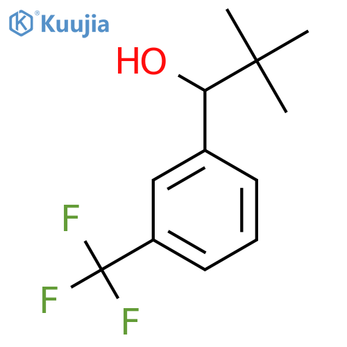 2,2-Dimethyl-1-(3-(trifluoromethyl)phenyl)propan-1-ol structure