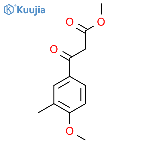 methyl 3-(4-methoxy-3-methylphenyl)-3-oxopropanoate structure