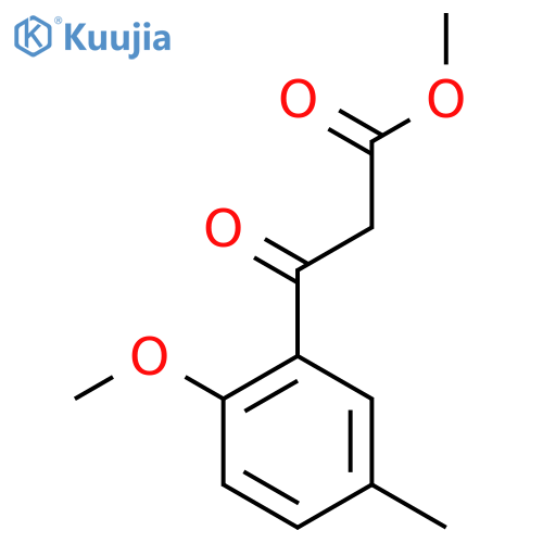 Methyl 3-(2-methoxy-5-methylphenyl)-3-oxopropanoate structure