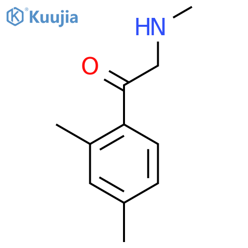 1-(2,4-dimethylphenyl)-2-(methylamino)ethan-1-one structure