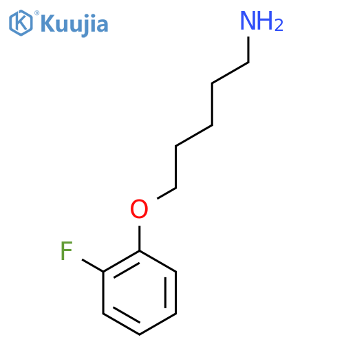 5-(2-fluorophenoxy)pentan-1-amine structure