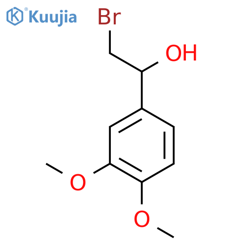 2-Bromo-1-(3,4-dimethoxyphenyl)ethan-1-ol structure