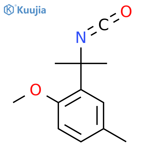 2-(2-isocyanatopropan-2-yl)-1-methoxy-4-methylbenzene structure
