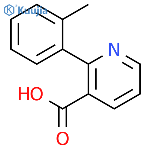 2-(2-methylphenyl)pyridine-3-carboxylic acid structure