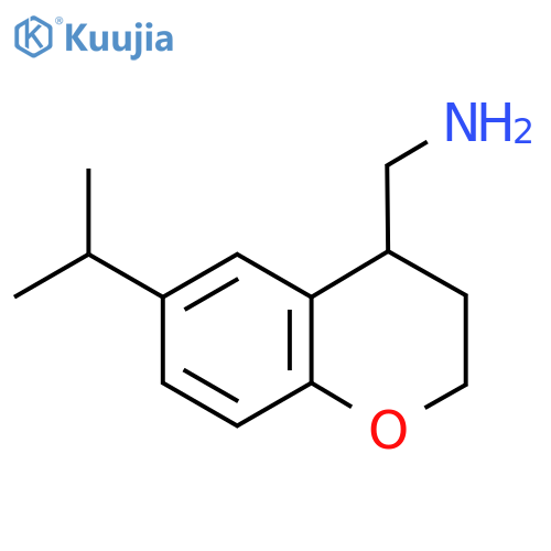 3,4-Dihydro-6-(1-methylethyl)-2H-1-benzopyran-4-methanamine structure