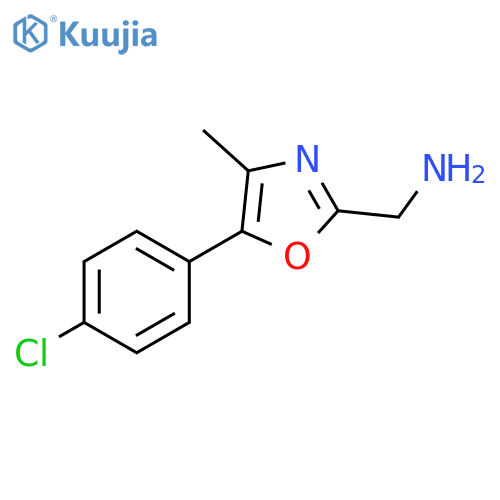5-(4-Chlorophenyl)-4-methyl-1,3-oxazol-2-ylmethanamine structure