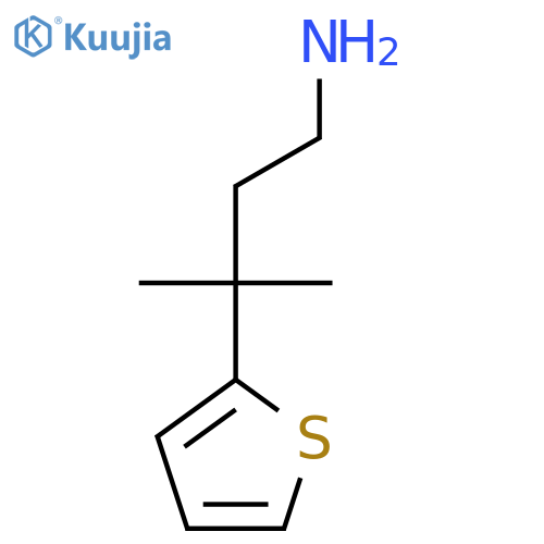 3-methyl-3-(thiophen-2-yl)butan-1-amine structure