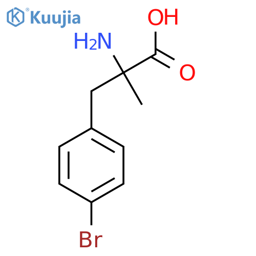 2-amino-3-(4-bromophenyl)-2-methylpropanoic acid structure