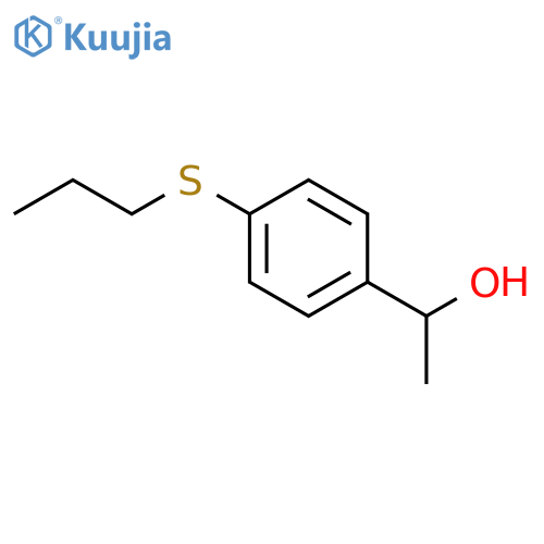 1-(4-(Propylthio)phenyl)ethanol structure