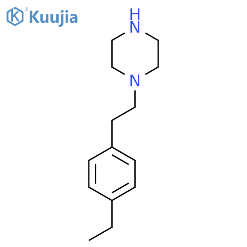 1-2-(4-ethylphenyl)ethylpiperazine structure