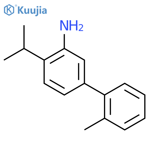 5-(2-methylphenyl)-2-(propan-2-yl)aniline structure