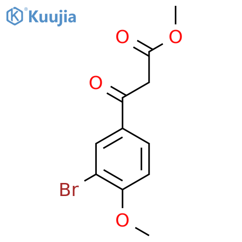 methyl 3-(3-bromo-4-methoxyphenyl)-3-oxopropanoate structure
