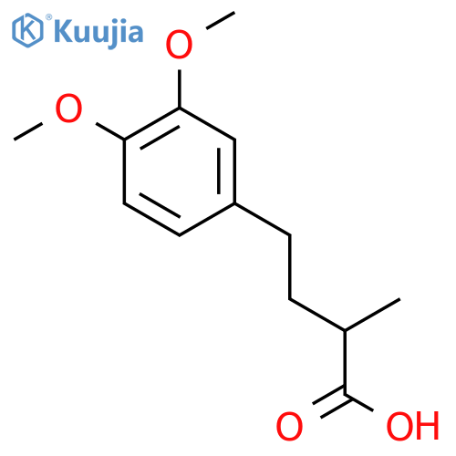 4-(3,4-dimethoxyphenyl)-2-methylbutanoic acid structure