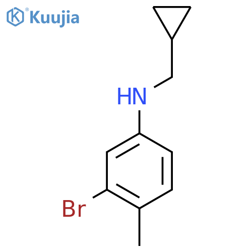 3-Bromo-N-(cyclopropylmethyl)-4-methylaniline structure