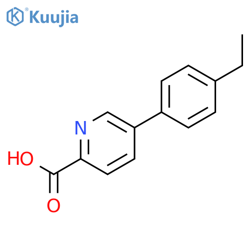 5-(4-Ethylphenyl)picolinic acid structure