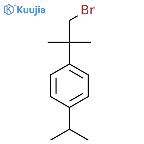 1-(1-bromo-2-methylpropan-2-yl)-4-(propan-2-yl)benzene structure