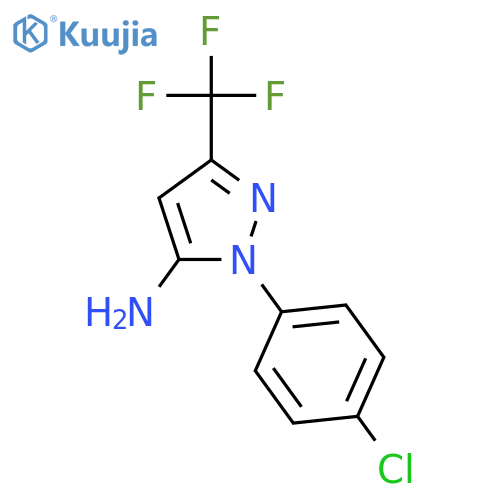 1-(4-chlorophenyl)-3-(trifluoromethyl)-1H-pyrazol-5-amine structure