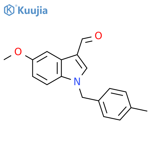 5-methoxy-1-(4-methylbenzyl)-1H-indole-3-carbaldehyde structure