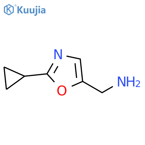 (2-cyclopropyl-1,3-oxazol-5-yl)methanamine structure