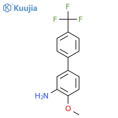 3-Amino-4-methoxy-4'-(trifluoromethyl)biphenyl structure