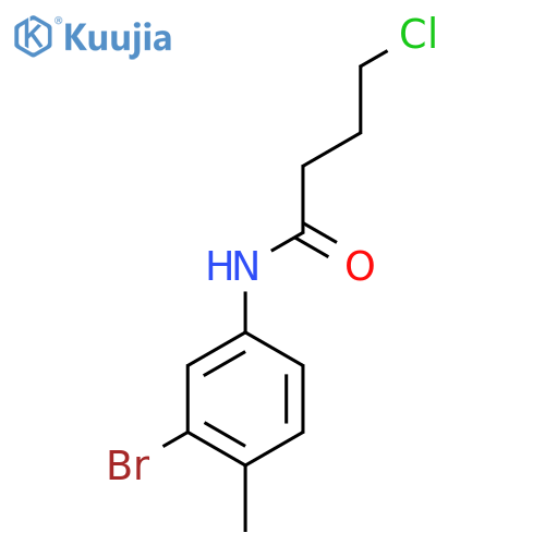 N-(3-Bromo-4-methylphenyl)-4-chlorobutanamide structure