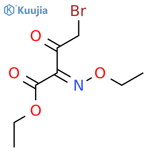 Butanoic acid, 4-bromo-2-(ethoxyimino)-3-oxo-, ethyl ester, (Z)- structure