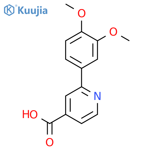 2-(3,4-dimethoxyphenyl)pyridine-4-carboxylic acid structure