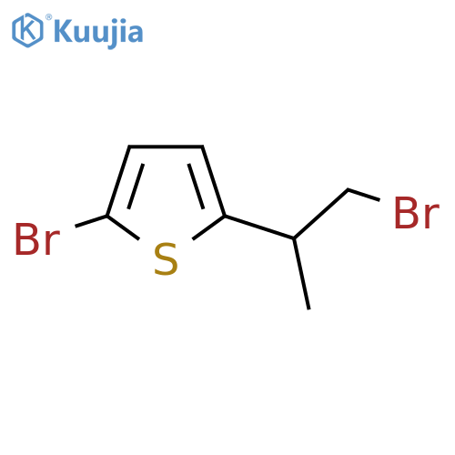 2-bromo-5-(1-bromopropan-2-yl)thiophene structure