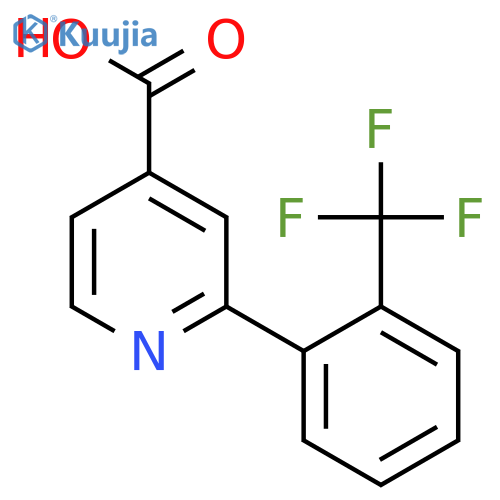 2-[(2-Trifluoromethyl)phenyl]isonicotinic acid structure