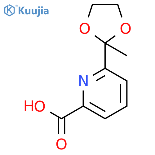 6-(2-Methyl-1,3-dioxolan-2-yl)-2-pyridinecarboxylic Acid structure