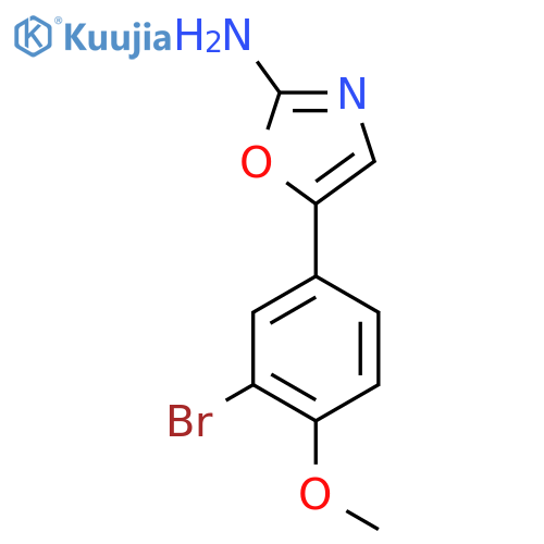 5-(3-bromo-4-methoxyphenyl)-1,3-oxazol-2-amine structure