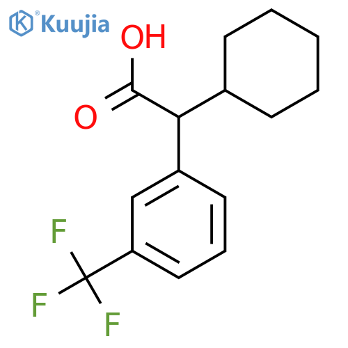 2-Cyclohexyl-2-[3-(trifluoromethyl)phenyl]acetic acid structure