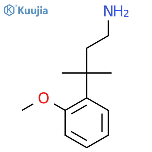 3-(2-methoxyphenyl)-3-methylbutan-1-amine structure