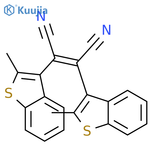 2,3-bis(2-methyl-1-benzothiophen-3-yl)but-2-enedinitrile structure